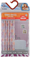 FERIDRAS-187007-Tenda-Doccia,-Poliestere,-Multicolore,-5x180x200-cm