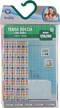 FERIDRAS-187075-Tenda-Doccia,-Multicolore,-5x120x200-cm