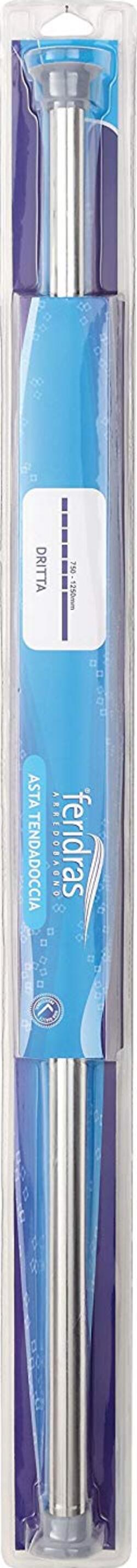 FERIDRAS-Hidra-Asta-Tenda-Dritta,-Metallo,-Cromo,-4.0x8x90.5-cm