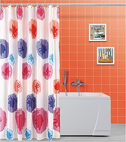 Feridras-Tenda-Doccia-Multicolore-Con-Ganci-In-Polyestere-120X200Cm