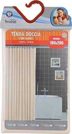 Feridras-Tenda-Doccia-Multicolore-Con-Ganci-In-Vinile-180X200Cm