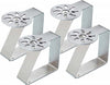 Ferma-Tovaglia-Fermatovaglia-Tavola-Acciaio-Sole-Clip-Set-4pz-Molla-Gancio-Tavole