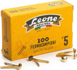 Fermacampioni ottonati - lunghezza 25 mm - n. 5 - Leone - conf. 100 pezzi [multipack] 10 pezzi Cancelleria e prodotti per ufficio/Archivio ufficio e accessori per scrivania/Nastri colle elastici e graffette/Graffette molle fermacarte e anelli Eurocartuccia - Pavullo, Commerciovirtuoso.it