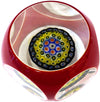 Fermacarte in Vetro Di Murano Rosso Made in Italy Artigianale Fermacarte Pezzo Unico Opera 100% Murrina Veneziana Fatto a Mano 6 X 7.5 Cm