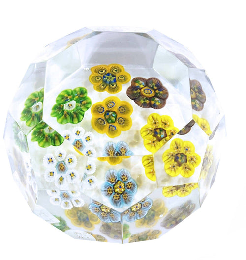 Fermacarte in Vetro Di Murano Trasparente Venezia 100% Murrina Fatto a Mano 7 X 9 Cm Fermacarte Soprammobile