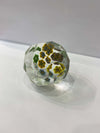 Fermacarte in Vetro Di Murano Trasparente Venezia 100% Murrina Fatto a Mano 7 X 9 Cm Fermacarte Soprammobile