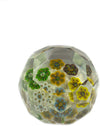 Fermacarte in Vetro Di Murano Trasparente Venezia 100% Murrina Fatto a Mano 7 X 9 Cm Fermacarte Soprammobile