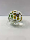 Fermacarte in Vetro Di Murano Trasparente Venezia 100% Murrina Fatto a Mano 7 X 9 Cm Fermacarte Soprammobile