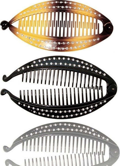 Fermacoda Pesce Glitter Brillantini Banana Pettine Ferma Coda Ferma Capelli Fermacapelli Trade Shop italia - Napoli, Commerciovirtuoso.it