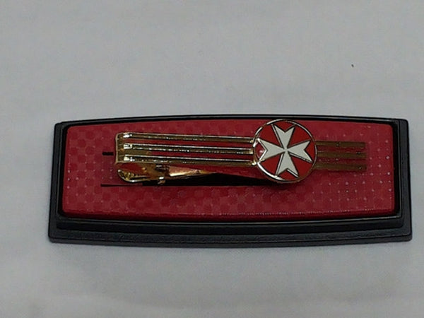 Set gemelli + fermacravatta Malta rosso