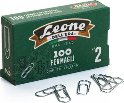 Fermagli zincati - lunghezza 26 mm - n. 2 - Leone - conf. 100 pezzi [multipack] 10 pezzi Cancelleria e prodotti per ufficio/Archivio ufficio e accessori per scrivania/Nastri colle elastici e graffette/Graffette molle fermacarte e anelli Eurocartuccia - Pavullo, Commerciovirtuoso.it