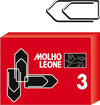 Fermagli zincati N.3 - lunghezza 29 mm - Molho Leone - conf. 100 pezzi [multipack] 10 pezzi Cancelleria e prodotti per ufficio/Archivio ufficio e accessori per scrivania/Nastri colle elastici e graffette/Graffette molle fermacarte e anelli Eurocartuccia - Pavullo, Commerciovirtuoso.it