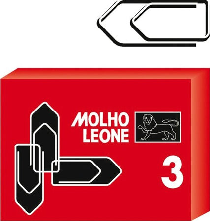 Fermagli zincati N.3 - lunghezza 29 mm - Molho Leone - conf. 100 pezzi [multipack] 10 pezzi Cancelleria e prodotti per ufficio/Archivio ufficio e accessori per scrivania/Nastri colle elastici e graffette/Graffette molle fermacarte e anelli Eurocartuccia - Pavullo, Commerciovirtuoso.it