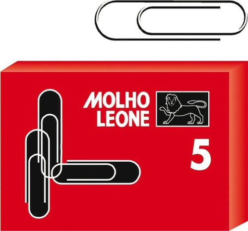 Fermagli zincati N.5 - lunghezza 50 mm - Molho Leone - conf. 100 pezzi [multipack] 5 pezzi Cancelleria e prodotti per ufficio/Archivio ufficio e accessori per scrivania/Nastri colle elastici e graffette/Graffette molle fermacarte e anelli Eurocartuccia - Pavullo, Commerciovirtuoso.it