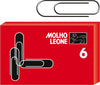 Fermagli zincati N.6 - lunghezza 57 mm - Molho Leone - conf. 100 pezzi Cancelleria e prodotti per ufficio/Archivio ufficio e accessori per scrivania/Nastri colle elastici e graffette/Graffette molle fermacarte e anelli Eurocartuccia - Pavullo, Commerciovirtuoso.it