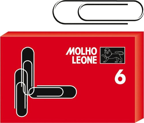 Fermagli zincati N.6 - lunghezza 57 mm - Molho Leone - conf. 100 pezzi Cancelleria e prodotti per ufficio/Archivio ufficio e accessori per scrivania/Nastri colle elastici e graffette/Graffette molle fermacarte e anelli Eurocartuccia - Pavullo, Commerciovirtuoso.it