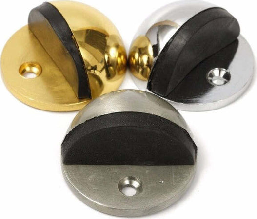 Fermaporta Ferma Porta Semi Circolare In Metallo Con Gomma Antigraffio Fai da te/Ferramenta/Ferramenta e serrature per porte/Fermaporte Trade Shop italia - Napoli, Commerciovirtuoso.it