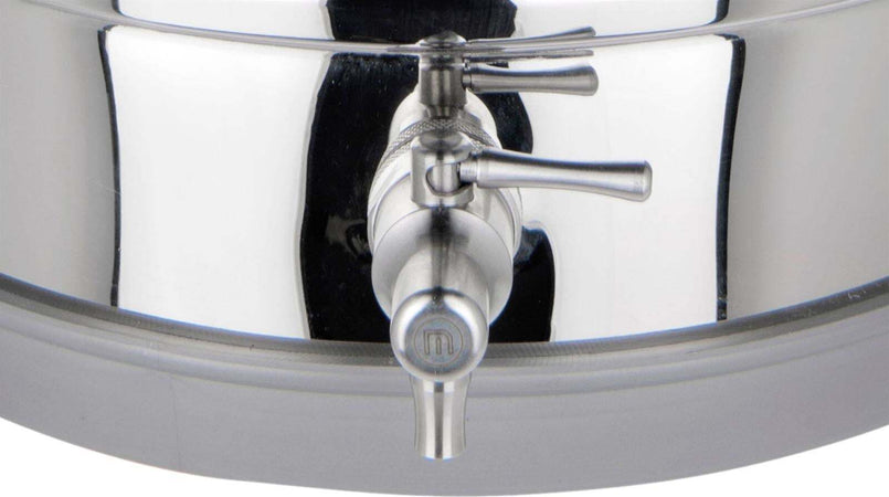 Fermentatore inox professionale per birra artigianale, Fondo Piano con tappo a vite Casa e cucina/Produzione di birra e vino artigianali/Fermentazione/Fermentatori La Zappa - Altamura, Commerciovirtuoso.it