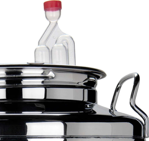Fermentatore inox professionale per birra artigianale, Fondo Piano con tappo a vite Casa e cucina/Produzione di birra e vino artigianali/Fermentazione/Fermentatori La Zappa - Altamura, Commerciovirtuoso.it
