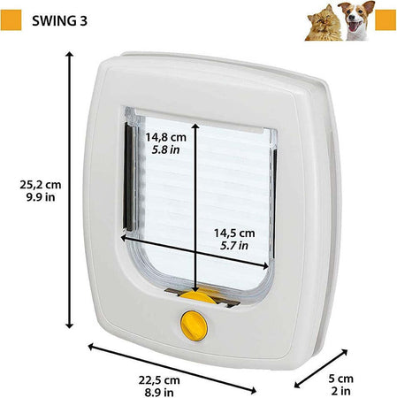 Ferplast SWING 3 Porticina basculante per gatti e cani Prodotti per animali domestici/Cani/Porticine cancelletti e rampe/Porte Scontolo.net - Potenza, Commerciovirtuoso.it