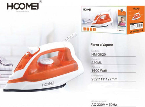 Ferro Da Stiro 1600 Watt 220ml Con Getto Vapore Verticale E Tasto Spray Hm-3820 Casa e cucina/Ferri da stiro e accessori/Ferri da stiro/Ferri a vapore Trade Shop italia - Napoli, Commerciovirtuoso.it