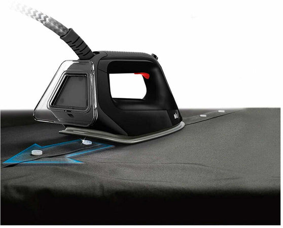 Ferro da Stiro a Vapore Braun 2200 W 1.3 L EloxalPlus IS 2058 BK 5 Bar Nero