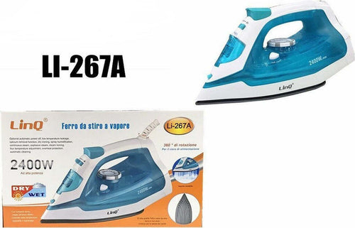 Ferro Da Stiro A Vapore Steam Iron 2400w 200ml Li-267a Getto Piastra Temperatura Casa e cucina/Ferri da stiro e accessori/Ferri da stiro/Ferri a vapore Trade Shop italia - Napoli, Commerciovirtuoso.it