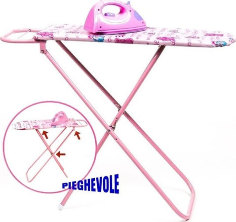 Ferro Da Stiro Con Asse Da Stiro Pieghevole Per Bambine Rosa Eddy Toys Giochi e giocattoli/Giochi d'imitazione e accessori di travestimento/Elettrodomestici giocattolo Trade Shop italia - Napoli, Commerciovirtuoso.it