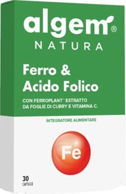 Ferro-e-Acido-Folico-integratore-alimentare-30-capsule-Algem-Natura