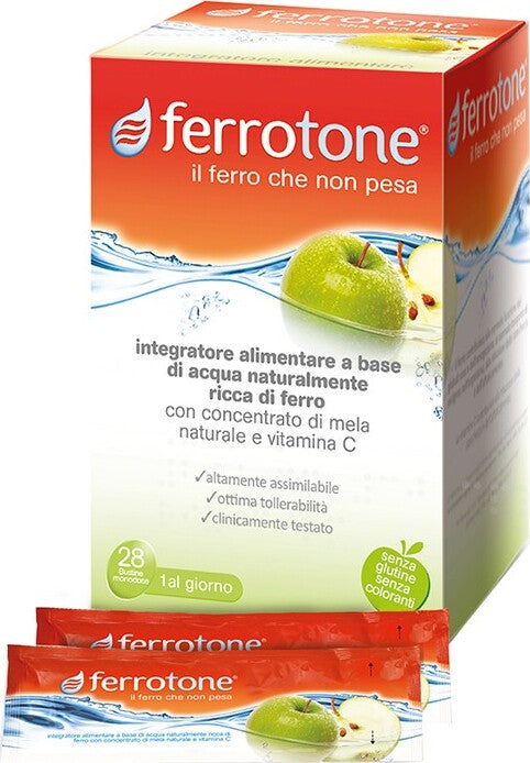 FERROTONE-GUSTO-MELA-integratore-alimentare-28-stick-da-25-ml-Schwabe-Pharma-Italia