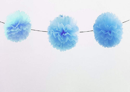 Festone Azzurro 6 Pon Pon 20cmx4m Fiori Compleanni Matrimonio Nascita Battesimo Feste Casa, arredamento e bricolage > Prodotti per Feste > Festoni e Palloncini Trade Shop italia - Napoli, Commerciovirtuoso.it