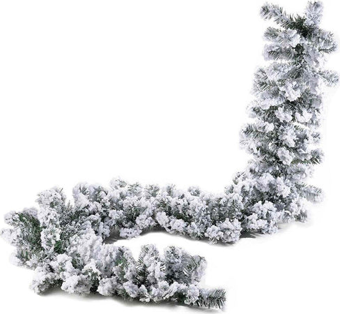 Festone innevato in PVC+Flock, Boa Natalizia, Ghirlanda da esterno 270 cm Casa e cucina/Decorazioni per interni/Addobbi e decorazioni per ricorrenze/Decorazioni natalizie/Orpelli e festoni MagiediNatale.it - Altamura, Commerciovirtuoso.it