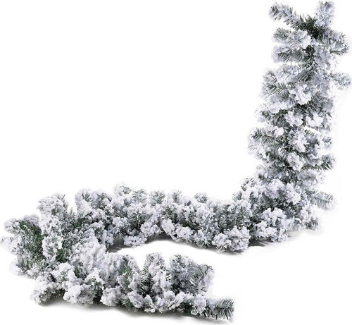 Festone innevato in PVC+Flock, Boa Natalizia, Ghirlanda da esterno 270 cm Casa e cucina/Decorazioni per interni/Addobbi e decorazioni per ricorrenze/Decorazioni natalizie/Orpelli e festoni MagiediNatale.it - Altamura, Commerciovirtuoso.it