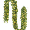 Festone natalizio Madison con 200 led ghirlanda in PE effetto Real Touch 270 cm