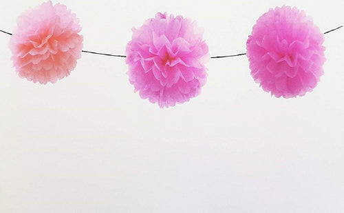 Festone Rosa 6 Pon Pon 20cmx4m Fiori Compleanni Matrimoni Nascita Battesimo Party Casa, arredamento e bricolage > Prodotti per Feste > Festoni e Palloncini Trade Shop italia - Napoli, Commerciovirtuoso.it