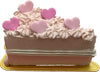 Fetta di torta finta da esposizione rosa con cuoricini Casa e cucina/Teglie da forno e accessori per pasticceria/Accessori e utensili per pasticceria/Utensili decorativi/Torte e dolci finti Led Mall Home - Napoli, Commerciovirtuoso.it
