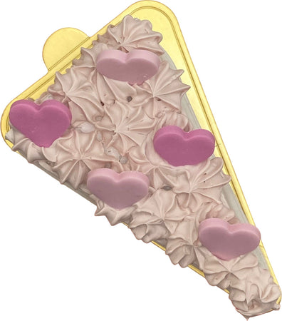 Fetta di torta finta da esposizione rosa con cuoricini Casa e cucina/Teglie da forno e accessori per pasticceria/Accessori e utensili per pasticceria/Utensili decorativi/Torte e dolci finti Led Mall Home - Napoli, Commerciovirtuoso.it