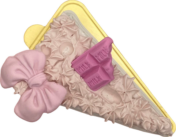 Fetta di torta finta da esposizione rosa con fiocco e cioccolato Casa e cucina/Teglie da forno e accessori per pasticceria/Accessori e utensili per pasticceria/Utensili decorativi/Torte e dolci finti Led Mall Home - Napoli, Commerciovirtuoso.it