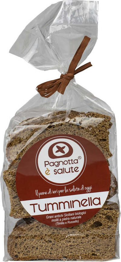 Fette Di Pane Tostate Pane Biologico Integrale a Fette Con Grani Antichi Siciliani Biologici Moliti a Pietra Naturale Tumminella Bio Alimentari e cura della casa/Preparati da cucina e da forno/Preparati per prodotti da forno/Pane Pagnotta è Salute - Milazzo, Commerciovirtuoso.it