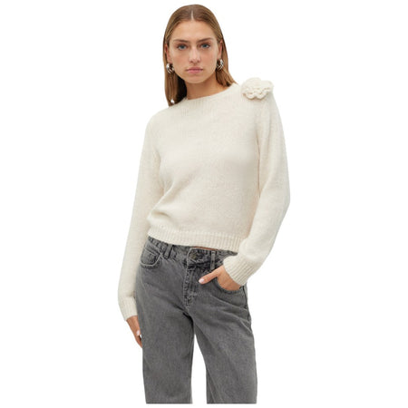 Vero Moda pullover bianco Adia 10314235 Maglieria Vero Moda