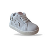 Scarpe Primi Passi Bambina Balducci Cita Soft Pelle Bianco Laccio Zip Made in Italy