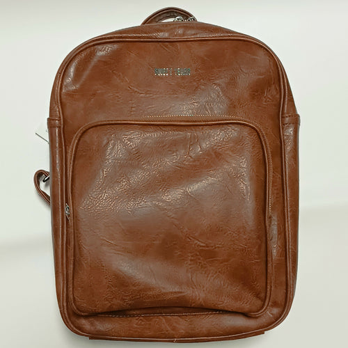 Zaino Multitasche in Ecopelle Fodera in Poliestere 1 Manico E Spallacci Regolabili, Tasca Esterna