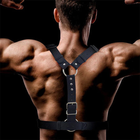 FI-454 INTOYOU BDSM LINE FABRIO PETTORALE MASCHILE BONDAGE PELLE VEGAN Salute e cura della persona/Erotismo e contraccezione/Bondage/Accessori per costrizione Kondorama - Martinsicuro, Commerciovirtuoso.it