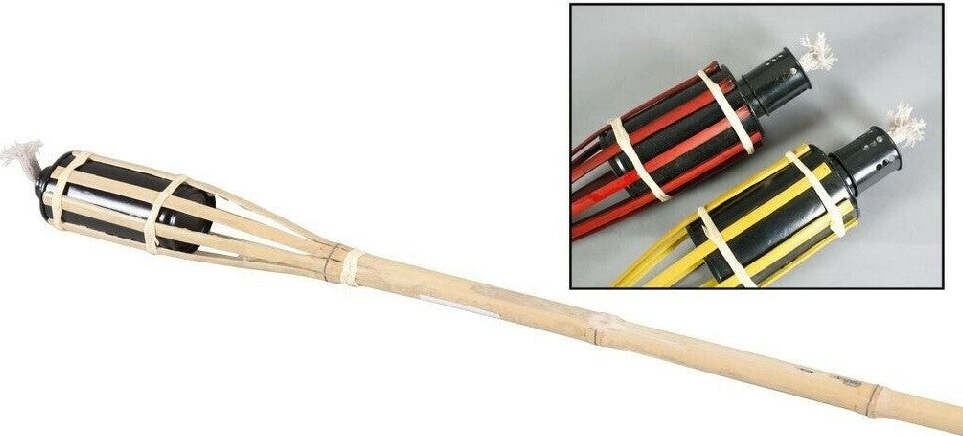 Fiaccola Bamb? Bamboo 120 Cm Per Esterno Giardino Luce Torcia Stoppino Ro000444 Articoli da Giardino > Arredo giardino > Prodotti Da Esterno Trade Shop italia - Napoli, Commerciovirtuoso.it