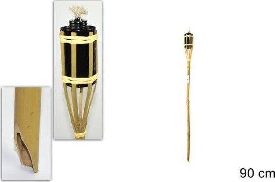 Fiaccola-Bambù-Bamboo-90cm-Esterno-Giardino-Luce-Torcia-Stoppino-Bt-a90-Ro000442