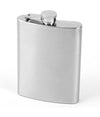 Fiaschetta In Acciaio Inox 240 Ml Per Whisky Brandy Rum Vodka Tascabile Viaggio
