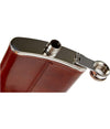 Fiaschetta In Acciaio Inox Foderata In Pelle Imbuto Incluso Per Liquori Whisky