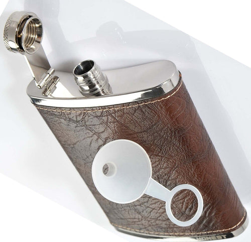 FIASCHETTA LIQUORE TASCABILE RIVESTITA IN CUOIO DA 200 ML FORMA CURVA BUCCUCCIO Casa e cucina/Utensili da cucina/Accessori vino e bar/Fiaschette Trade Shop italia - Napoli, Commerciovirtuoso.it