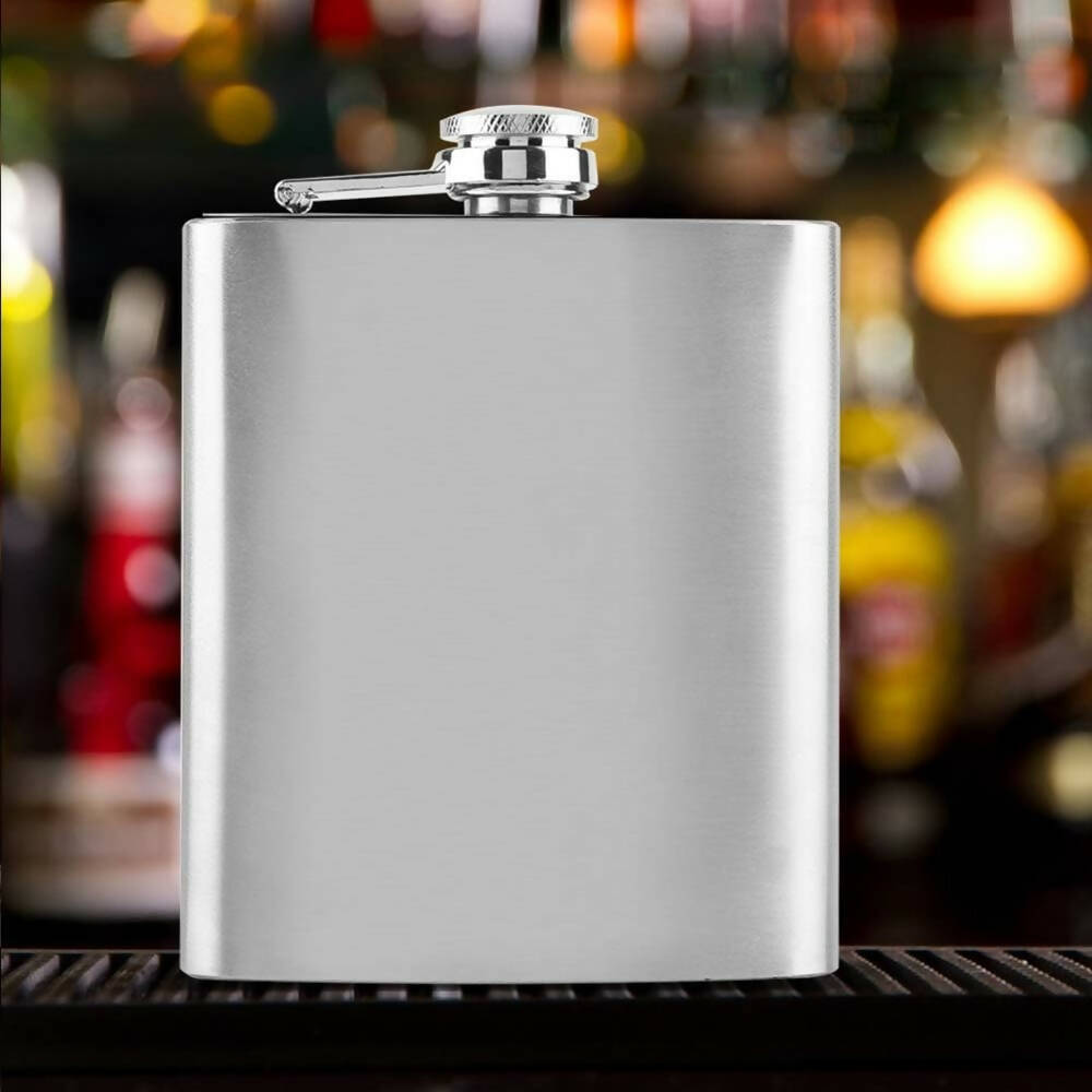 Livecity Fiaschetta Portatile In Acciaio Inox Da 56,7 G, Mini Bottiglia Per Liquori Con Tappo A Vite E Portachiavi, Argento