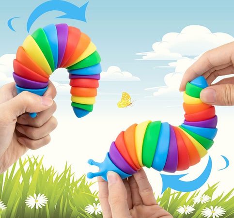 Fidget Slug Toy Gioco Antistress Lumaca Colorata Sensoriale Bambini Adulti Verme Giochi e giocattoli/Sport e giochi all'aperto/Giochi aquatici e piscine per bambini/Canotti e gonfiabili galleggianti Trade Shop italia - Napoli, Commerciovirtuoso.it